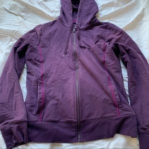 💟purple zip up hoodie💟